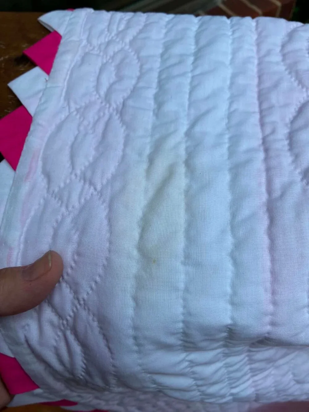 Beautiful Hand Quilted Embroidered Pansy Applique Quilt 73x87